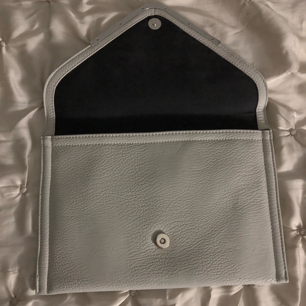 BCBGeneration Gray Envelope Clutch - Picture 2 of 4